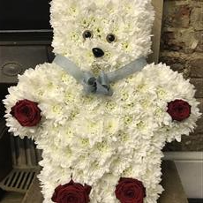 Red &amp; White Teddy Bear