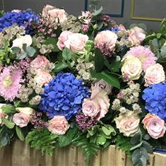 Country garden coffin spray 