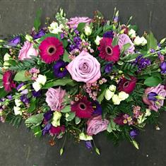 Cerise and lilac spray 