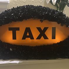 Black cab Taxi light tribute